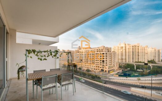 شقة فاخرة مفروشة | غرفتان | إطلالة على البحر والمسبح